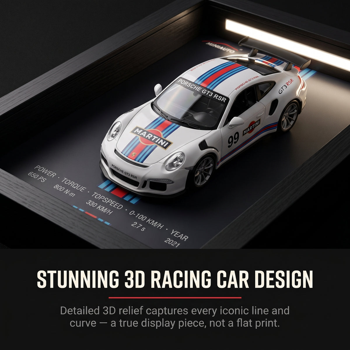 3D Car Frame Art